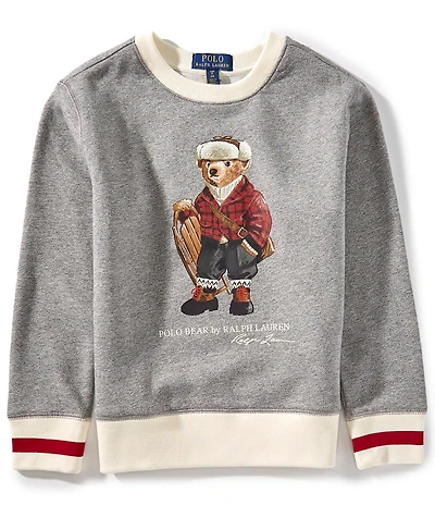 Polo Ralph Lauren Big Boys Long-Sleeve Polo Bear Fleece Sweatshirt