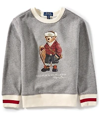 Polo Ralph Lauren Big Boys Long-Sleeve Polo Bear Fleece Sweatshirt
