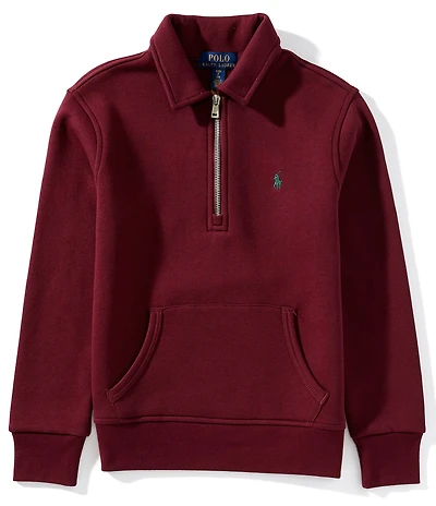 Polo Ralph Lauren Big Boys Long-Sleeve Quarter-Zip Fleece Pullover