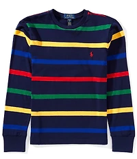 Polo Ralph Lauren Big Boys Long-Sleeve Striped Jersey T-Shirt