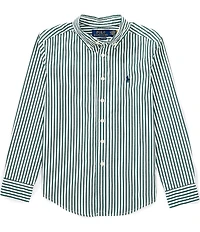 Polo Ralph Lauren Big Boys Long-Sleeve Striped Poplin Shirt