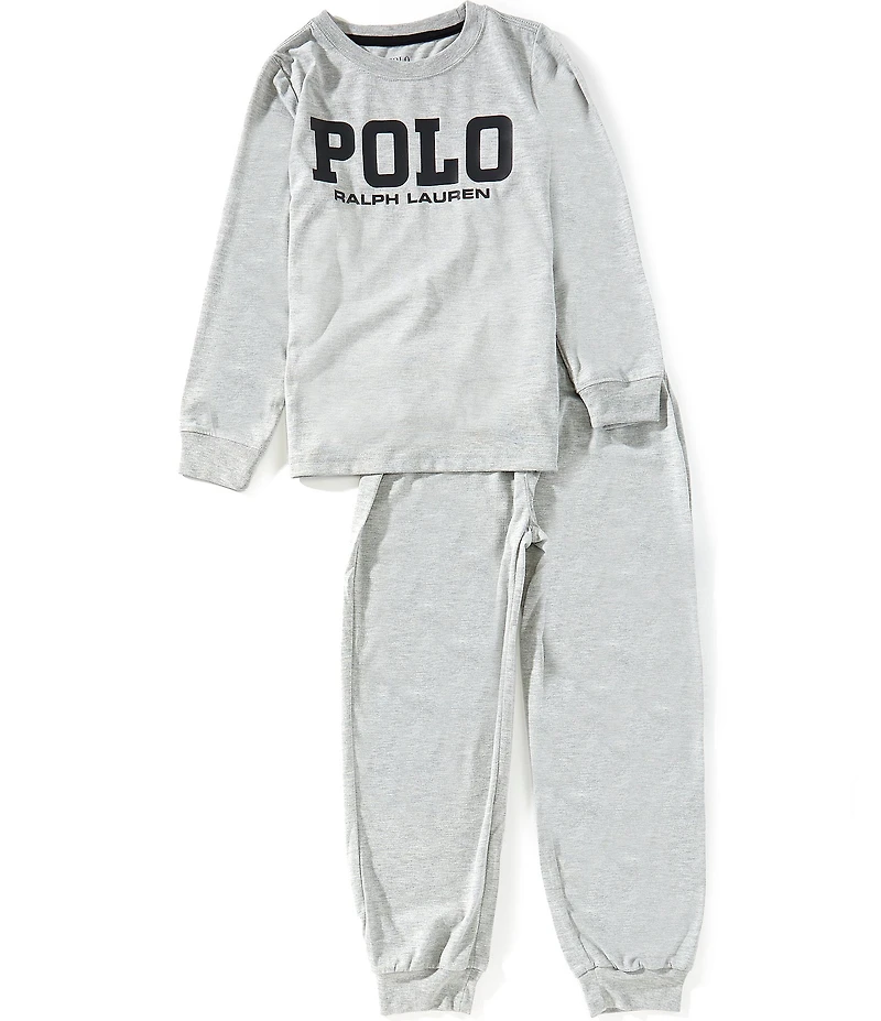 Polo Ralph Lauren Big Boys Long Sleeve T-Shirt & Pants Pajama 2-Piece Set