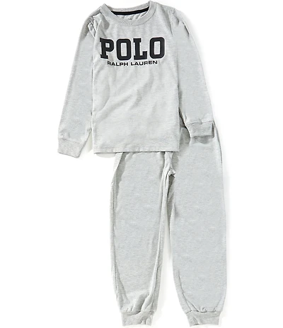Polo Ralph Lauren Big Boys Long Sleeve T-Shirt & Pants Pajama 2-Piece Set