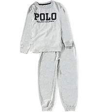 Polo Ralph Lauren Big Boys Long Sleeve T-Shirt & Pants Pajama 2-Piece Set