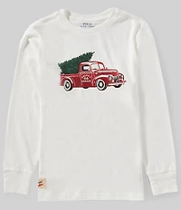 Polo Ralph Lauren Big Boys Long-Sleeve Truck Print T-Shirt