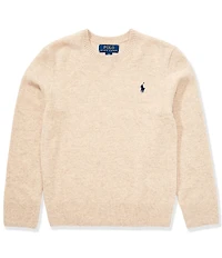 Polo Ralph Lauren Big Boys Long-Sleeve Wool Sweater