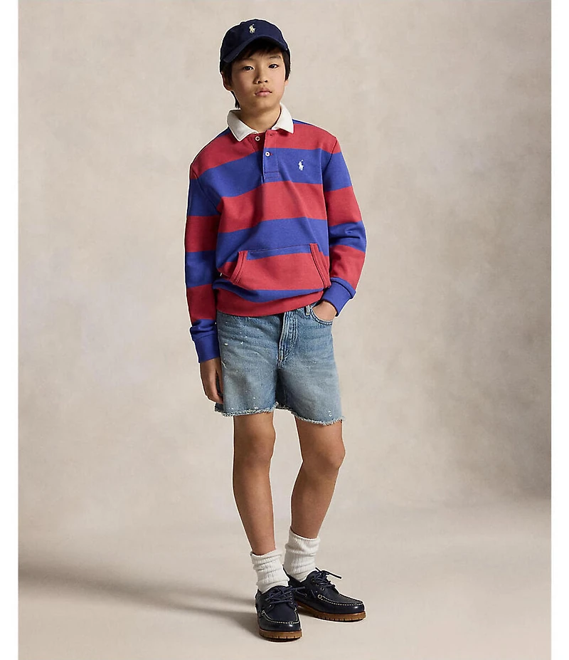 Polo Ralph Lauren Big Boys Lynwood Relaxed Fit Cutoff Denim Shorts