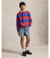 Polo Ralph Lauren Big Boys Lynwood Relaxed Fit Cutoff Denim Shorts