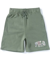 Polo Ralph Lauren Big Boys Madras-Logo French Terry Shorts