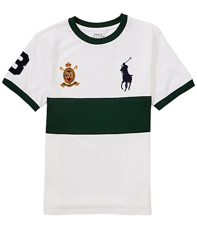 Polo Ralph Lauren Big Boys Short-Sleeve Big Pony 20th Anniversary Crest T-Shirt
