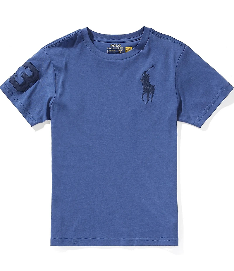 Polo Ralph Lauren Big Boys Short Sleeve Big Pony Twill Patch Jersey T-Shirt
