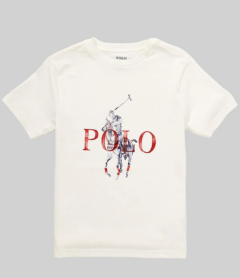 Polo Ralph Lauren Big Boys Short Sleeve Big Pony Jersey T-Shirt