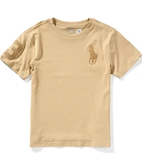Polo Ralph Lauren Big Boys Short Sleeve Big Pony Twill Patch Jersey T-Shirt