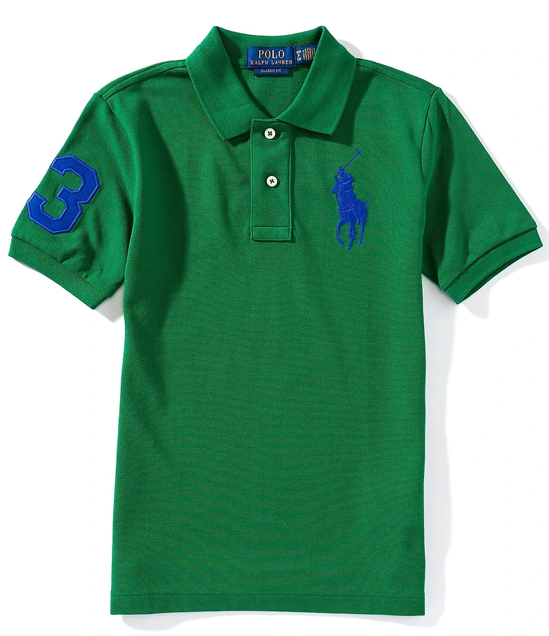 Polo Ralph Lauren Big Boys Short-Sleeve Big Pony Mesh Polo Shirt