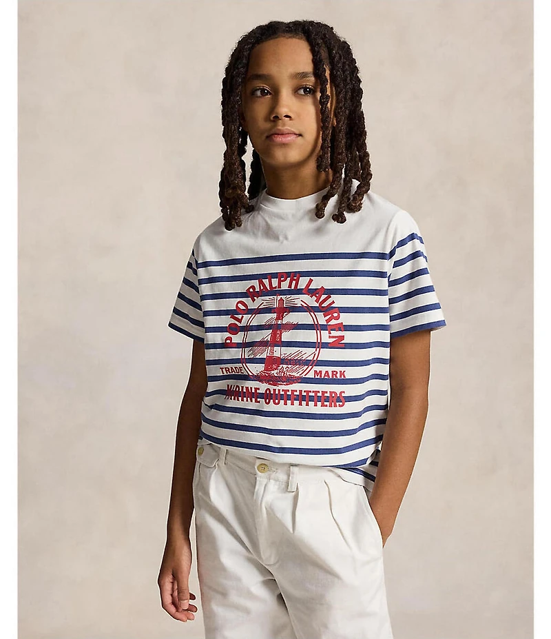 Polo Ralph Lauren Big Boys Short Sleeve Graphic Jersey T-Shirt