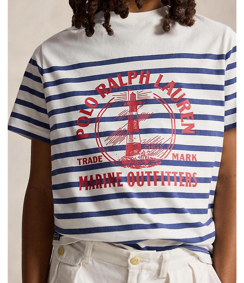 Polo Ralph Lauren Big Boys Short Sleeve Graphic Jersey T-Shirt