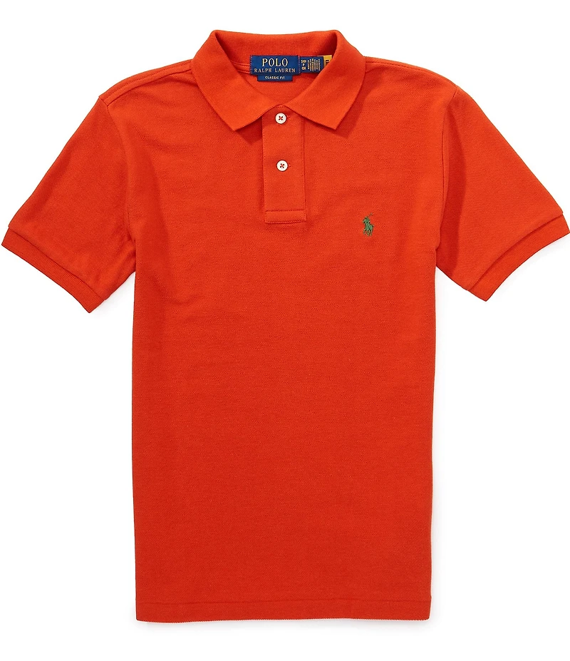 Polo Ralph Lauren Big Boys Short Sleeve Iconic Cotton Mesh Polo Shirt