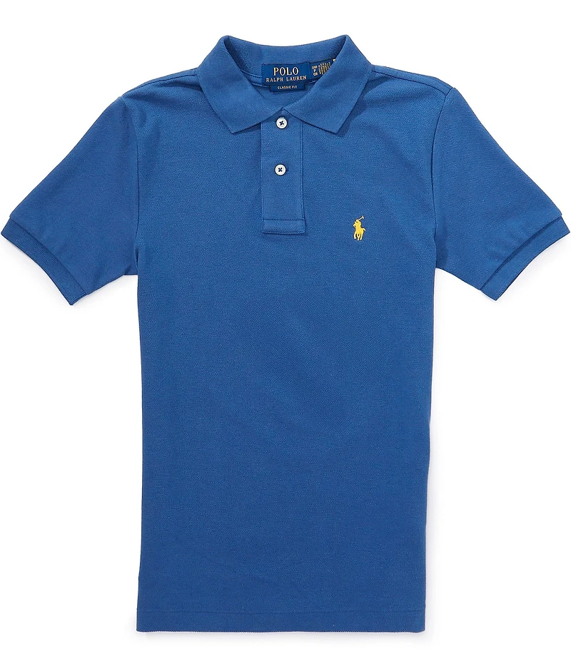 Polo Ralph Lauren Big Boys Short Sleeve Iconic Cotton Mesh Polo Shirt