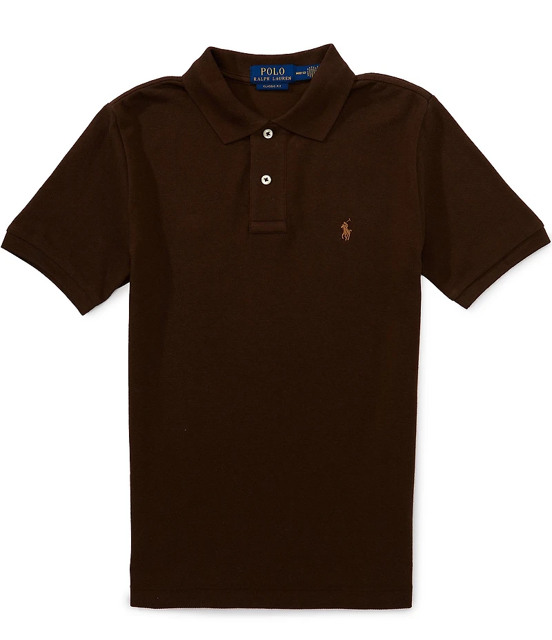 Polo Ralph Lauren Big Boys Short Sleeve Iconic Cotton Mesh Polo Shirt