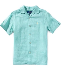 Polo Ralph Lauren Big Boys Short Sleeve Linen Camp Shirt