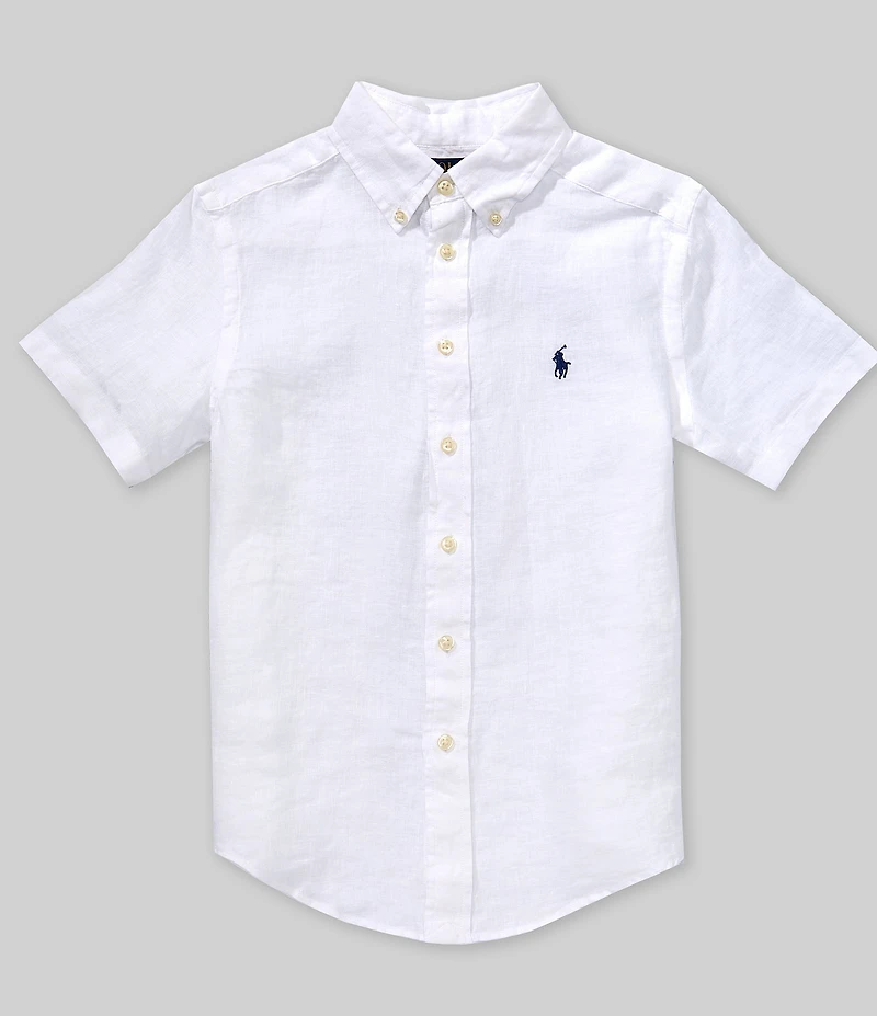 Polo Ralph Lauren Big Boys Short Sleeve Linen Shirt