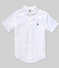 Polo Ralph Lauren Big Boys Short Sleeve Linen Shirt