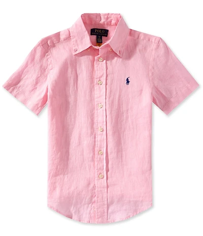 Polo Ralph Lauren Big Boys Short Sleeve Linen Shirt