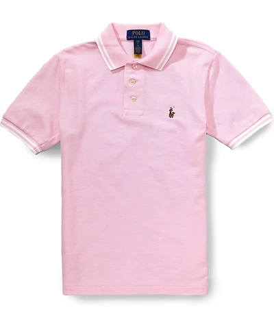 Polo Ralph Lauren Big Boys Short Sleeve Oxford Mesh Polo Shirt