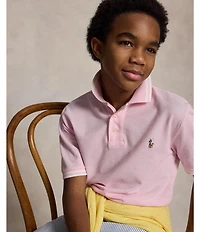 Polo Ralph Lauren Big Boys Short Sleeve Oxford Mesh Polo Shirt