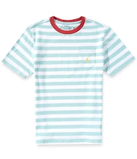 Polo Ralph Lauren Big Boys Short Sleeve Striped Pocket Jersey T-Shirt