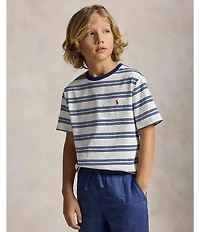 Polo Ralph Lauren Big Boys Short-Sleeve Striped T-Shirt