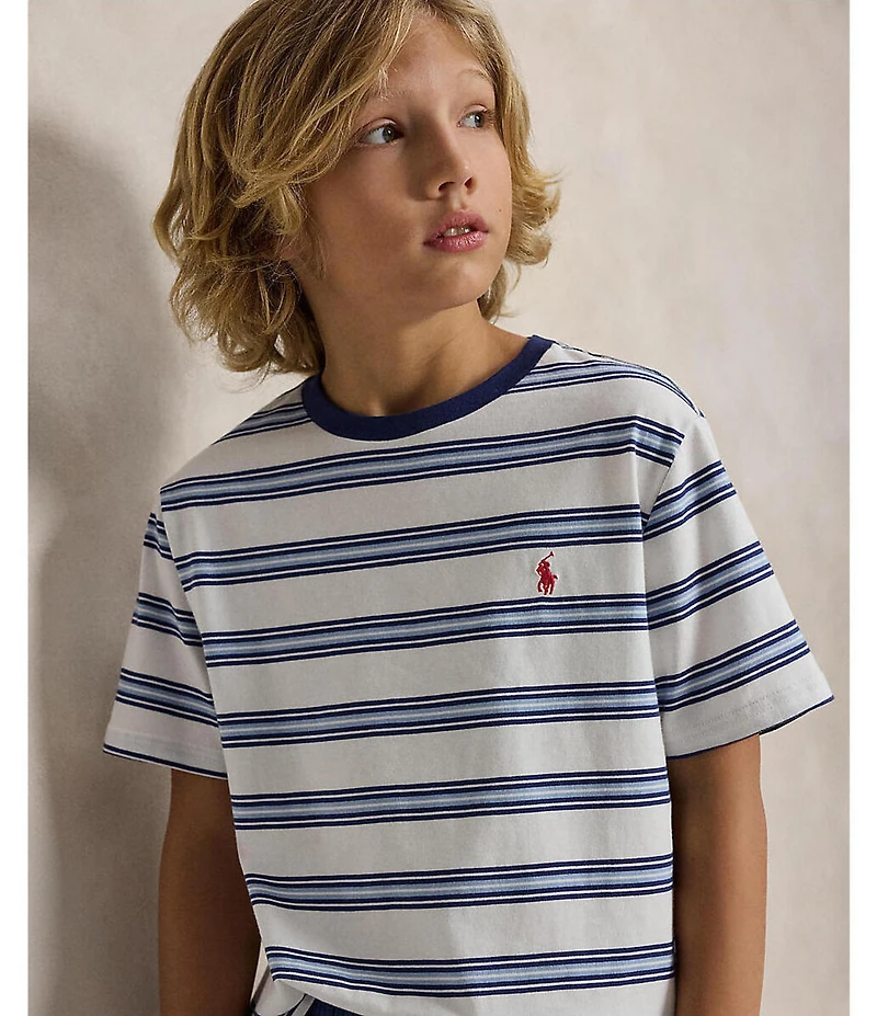 Polo Ralph Lauren Big Boys Short-Sleeve Striped T-Shirt