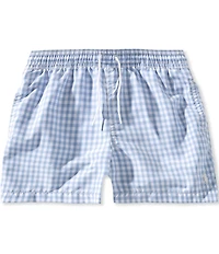Polo Ralph Lauren Big Boys Traveler Gingham Printed Swim Trunks