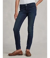 Polo Ralph Lauren Big Girls Aubrie Knit Denim Jeggings