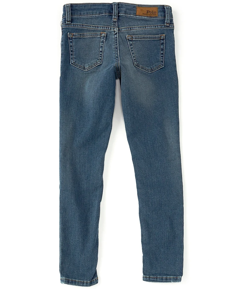 Polo Ralph Lauren Big Girls Aubrie Knit Denim Jeggings