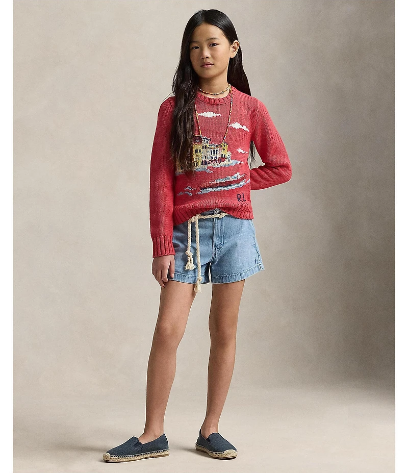 Polo Ralph Lauren Big Girls Denim Shorts