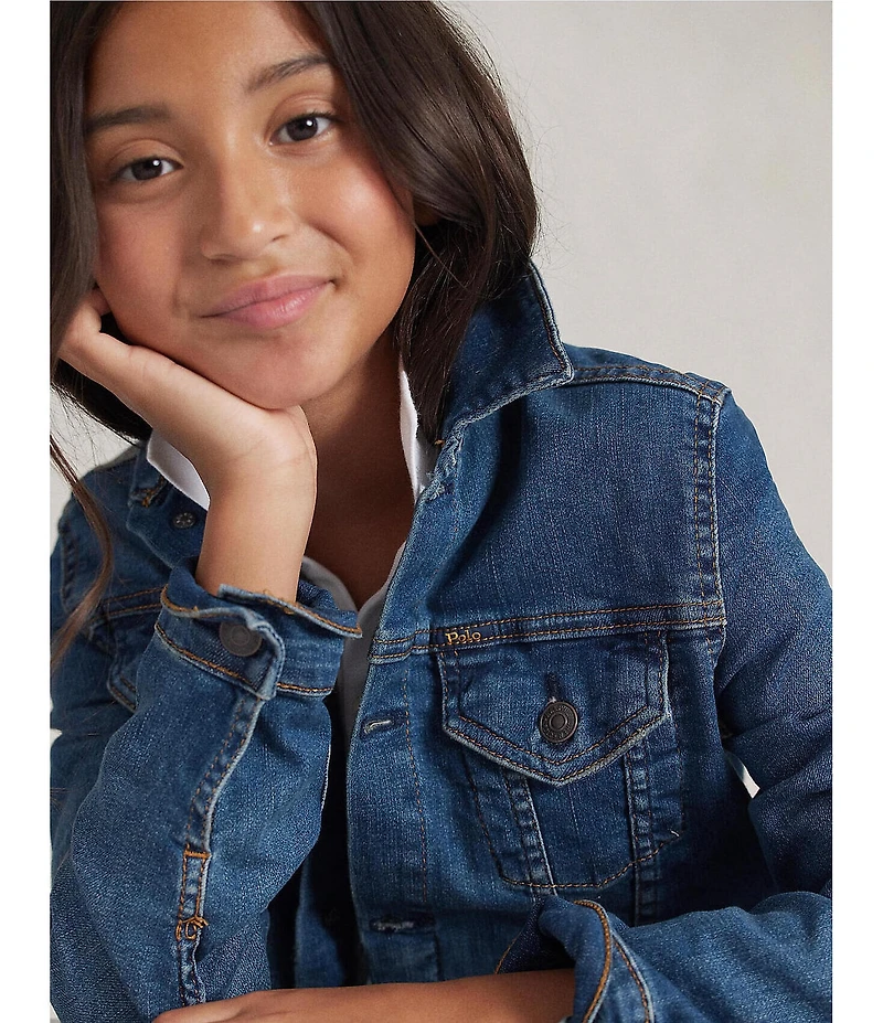Polo Ralph Lauren Big Girls Denim Trucker Jacket