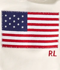Polo Ralph Lauren Big Girls French Terry Flag Applique Hoodie
