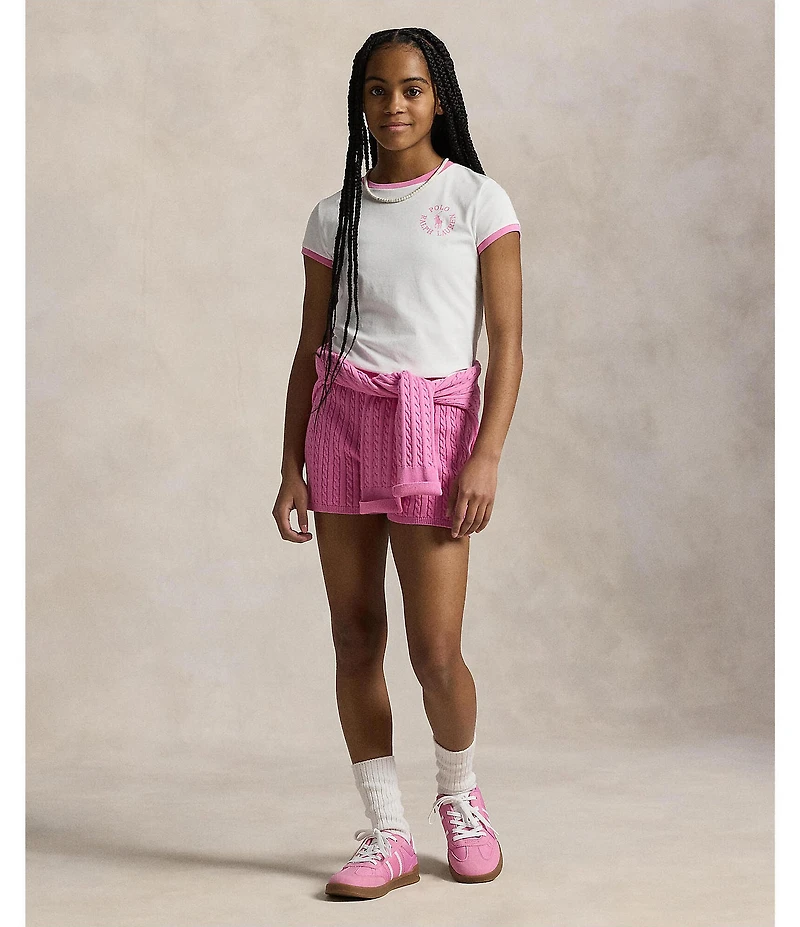 Polo Ralph Lauren Big Girls Mini-Cable Bike Shorts