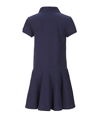 Polo Ralph Lauren Big Girls Short-Sleeve Mesh Dropwaist Polo Dress