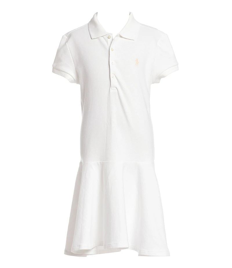 Polo Ralph Lauren Big Girls Short-Sleeve Mesh Dropwaist Polo Dress