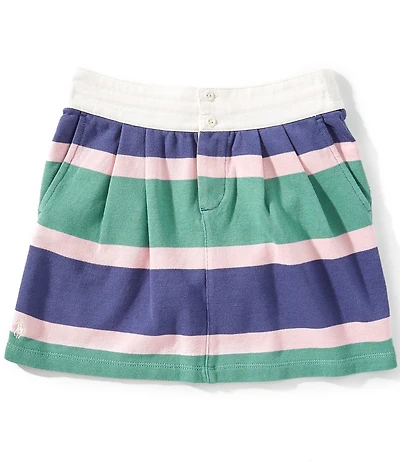 Polo Ralph Lauren Big Girls Striped Terry Rugby Skirt
