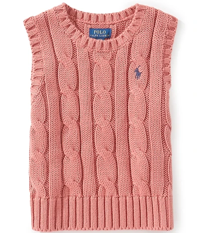 Polo Ralph Lauren Big Girls Cable Knit Sweater Vest