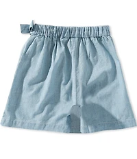 Polo Ralph Lauren Big Girls Chambray Faux-Wrap Skort