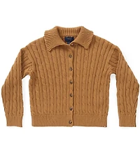 Polo Ralph Lauren Big Girls Long Sleeve Cable-Knit Cardigan