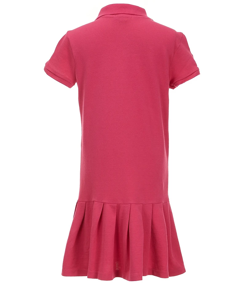 Polo Ralph Lauren Big Girls Short-Sleeve Big Pony Stretch Mesh Drop-Waist Polo Dress