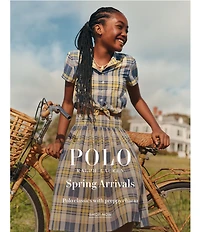 Polo Ralph Lauren Big Girls Short-Sleeve Plaid Tie-Front Shirt & Matching Skirt Set