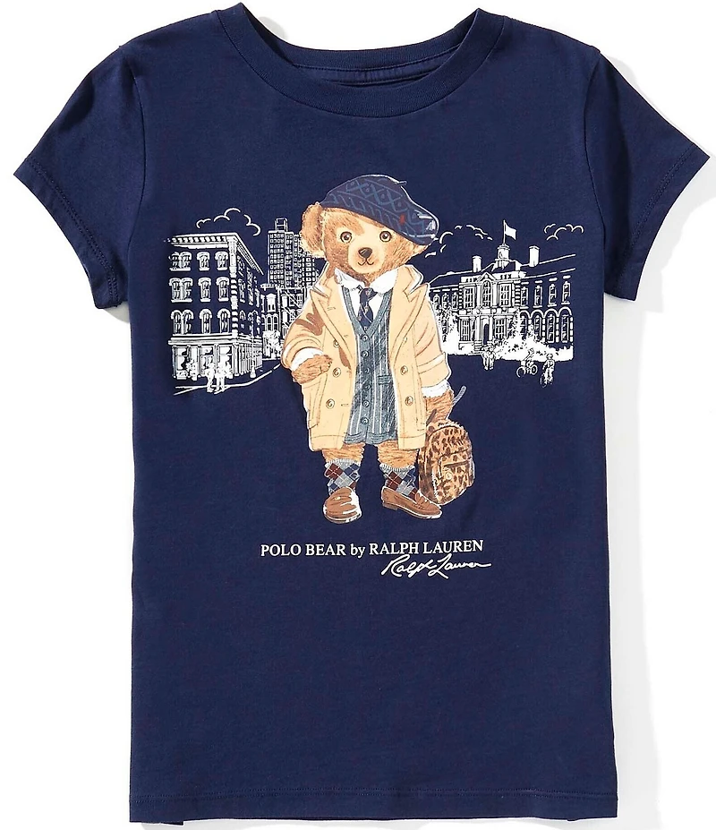 Polo Ralph Lauren Big Girls Short-Sleeve Polo Bear Jersey T-Shirt