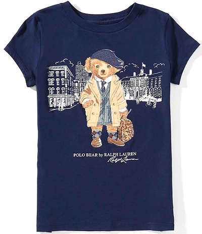 Polo Ralph Lauren Big Girls Short-Sleeve Polo Bear Jersey T-Shirt