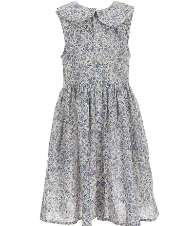 Polo Ralph Lauren Big Girls Sleeveless Floral Slub Shirtdress